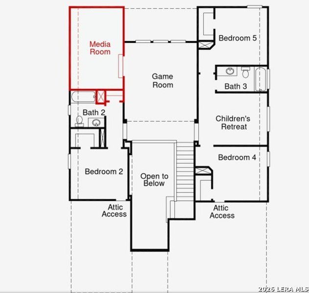 2D floor plan layout of this home in Mayfair, New Braunfels, TX (Image 3). 2D floor plan layout of this home in Mayfair, New Braunfels, TX (Image 3).