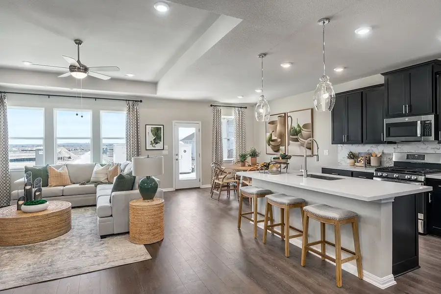 Furnished interior view inside a new home in Lisso, Pflugerville (Image 7). Furnished interior view inside a new home in Lisso, Pflugerville (Image 7).