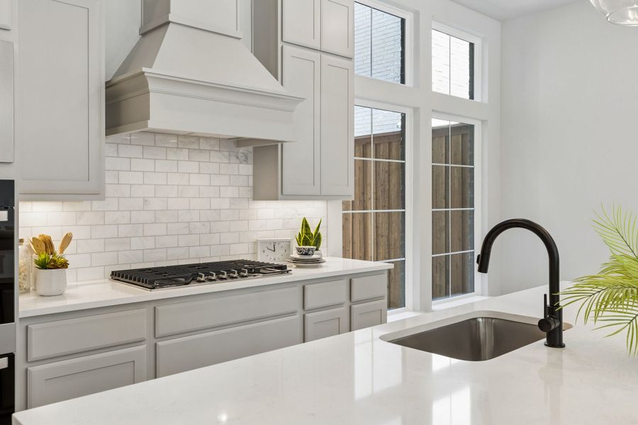 Furnished interior view inside a new home in Newman Village Townhomes, Frisco (Image 15).
