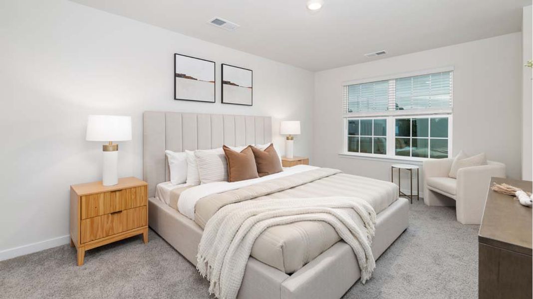 Representative furnished interior of a home built from the Pearson by D.R. Horton in The Townes at Troutman, Troutman (Image 10).