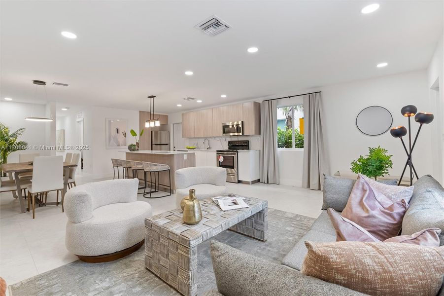 Furnished interior view inside a new home in , Fort Lauderdale (Image 31).