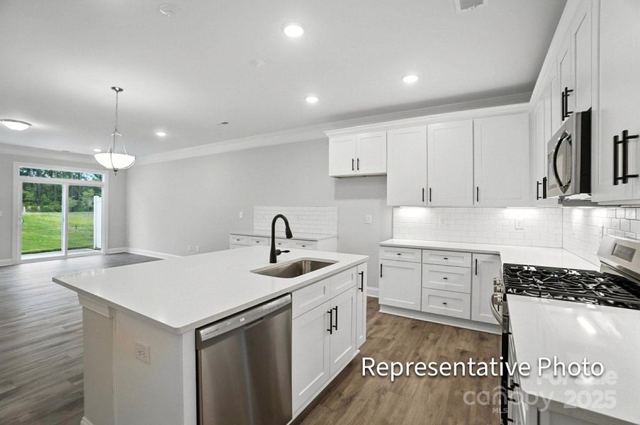 Furnished interior view inside a new home in Harrisburg Village Townhomes, Harrisburg (Image 6).