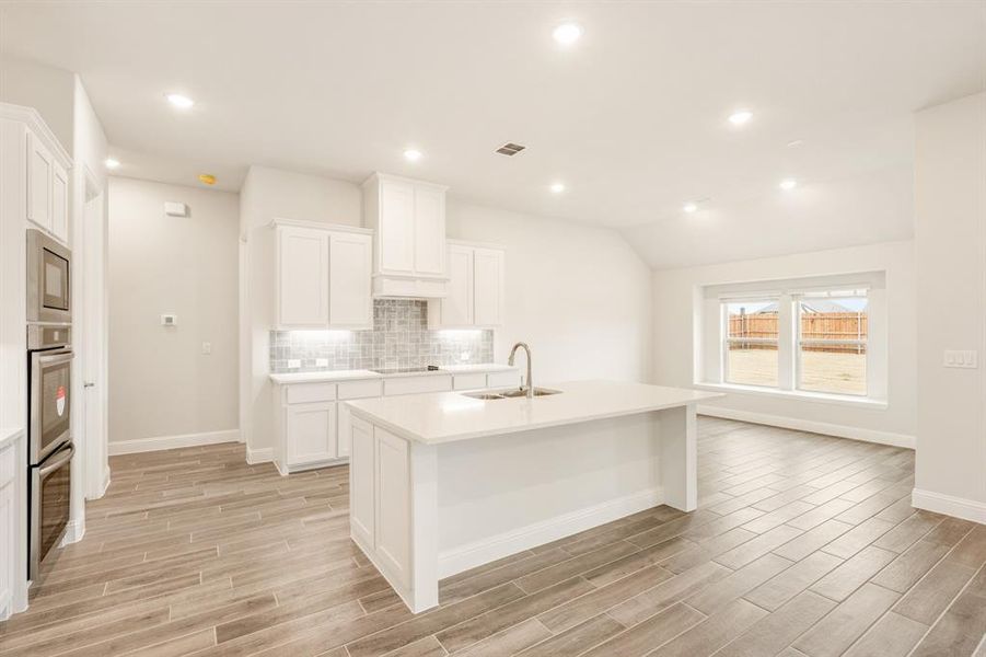 Furnished interior view inside a new home in Sunrise at Garden Valley, Waxahachie (Image 12).