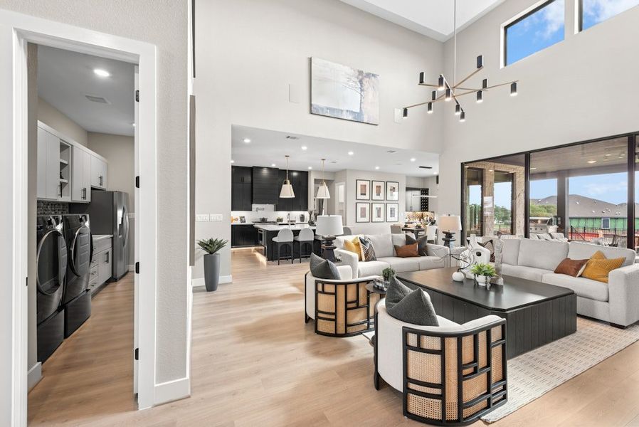 Representative furnished interior of a home built from the Emory by Scott Felder Homes in Caliterra, Dripping Springs (Image 11). Representative furnished interior of a home built from the Emory by Scott Felder Homes in Caliterra, Dripping Springs (Image 11).