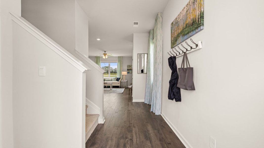 Representative furnished interior of a home built from the Elston by D.R. Horton in The Islands, Beech Island (Image 37).