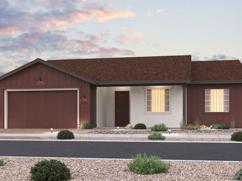 Representative exterior photo of a completed home built from the The Summit by Davidson Homes LLC in Morningstar, Prescott Valley, AZ (Image 27).