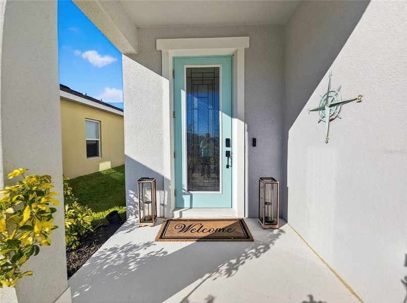 Exterior details and patio area of a home in Summerwoods, Parrish (Image 24).