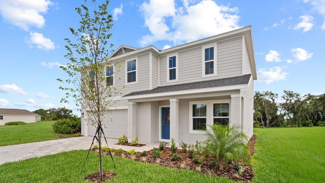 Highbourne Elevation by DRB Homes in Willowbrook North located on Lake Fannie in Winter Haven, FL. Highbourne Elevation by DRB Homes in Willowbrook North located on Lake Fannie in Winter Haven, FL.
