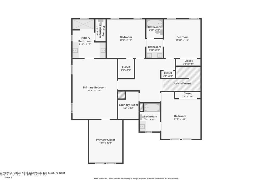 2D floor plan layout of this home in , Fernandina Beach, FL (Image 5).