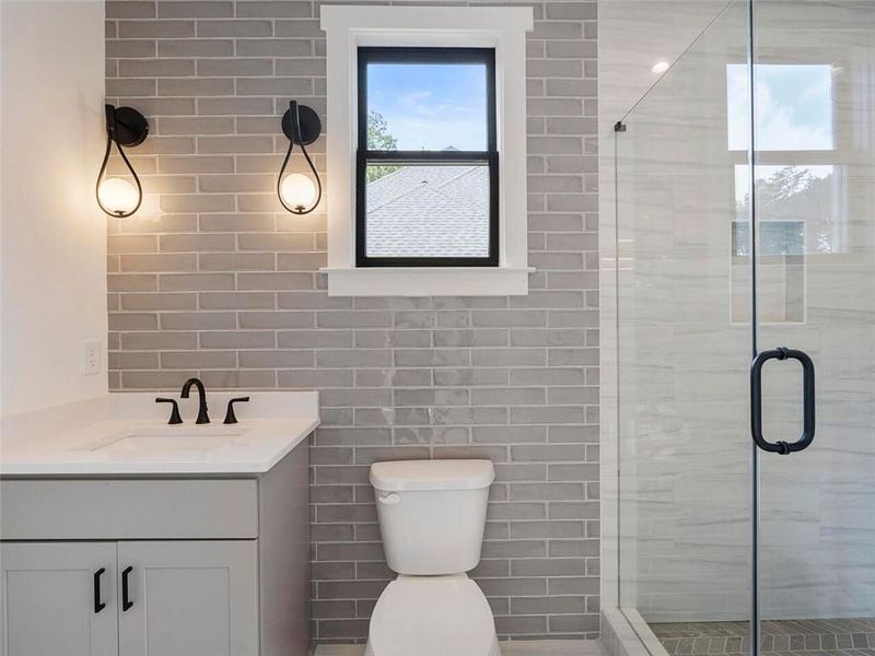 Furnished interior view inside a new home in , Atlanta (Image 17).