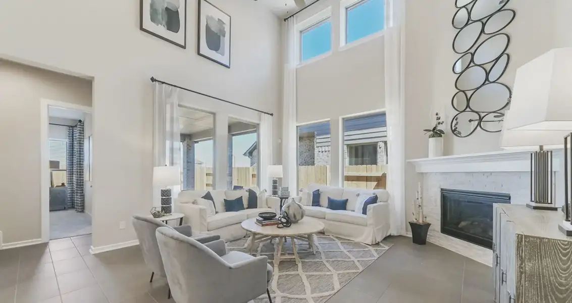 Representative furnished interior of a home built from the Medina by Chesmar Homes in Jordan Ranch 55's, Fulshear (Image 4).