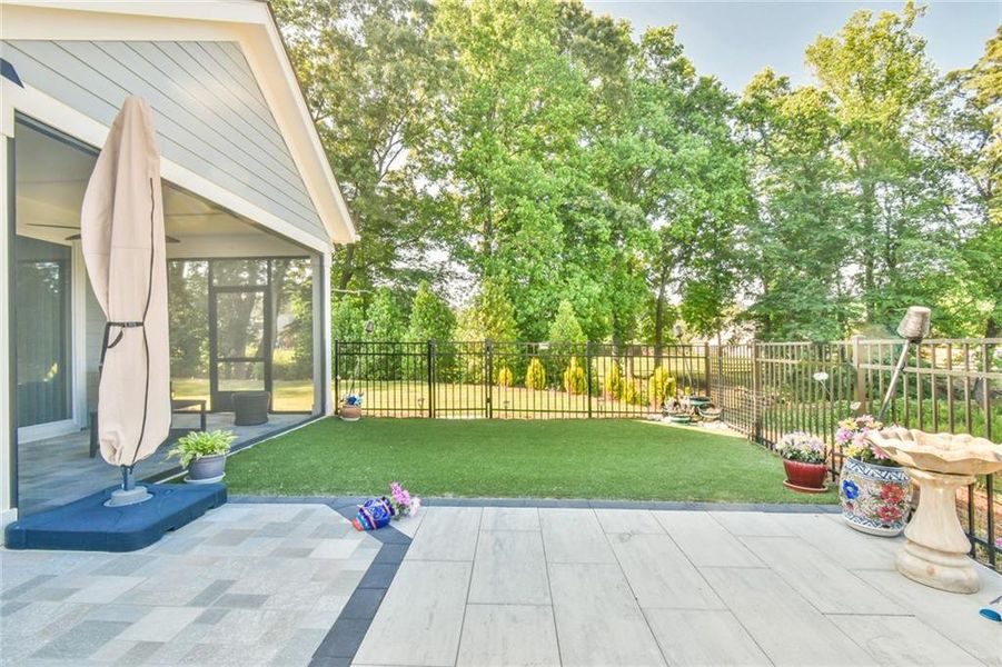 Exterior details and patio area of a home in , Dacula (Image 32).