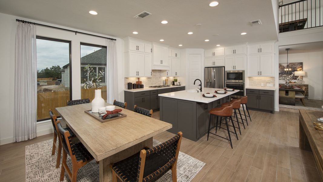 Furnished interior view inside a new home in Santa Rita Ranch - Eldorado, Liberty Hill (Image 32).