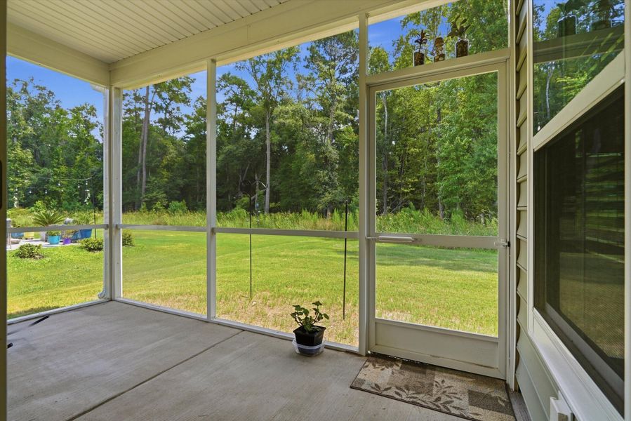 Exterior details and patio area of a home in Horizons at Summers Corner | 55+, Summerville (Image 3). Exterior details and patio area of a home in Horizons at Summers Corner | 55+, Summerville (Image 3).