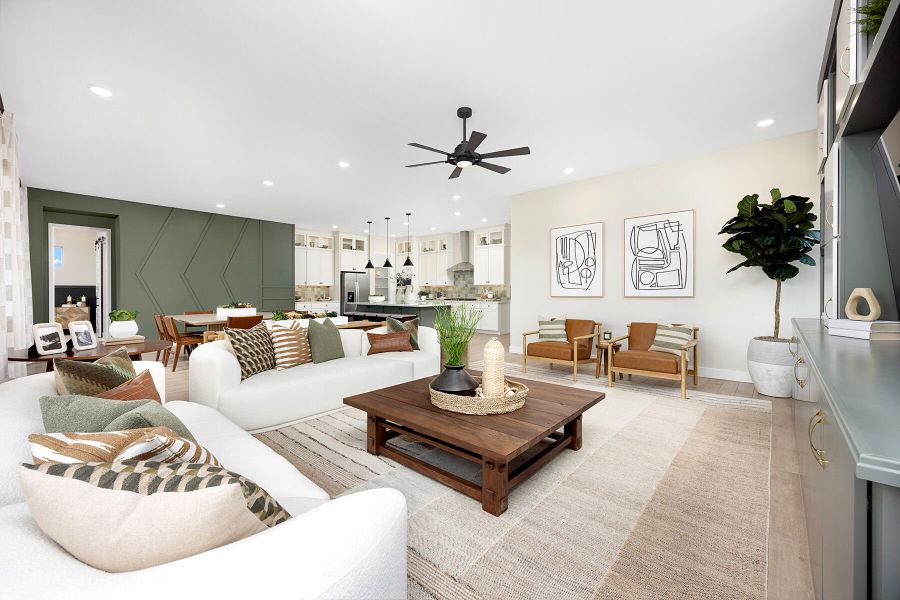 Representative furnished interior of a home built from the Garnet by Mattamy Homes in Las Ventanas, Goodyear (Image 9).