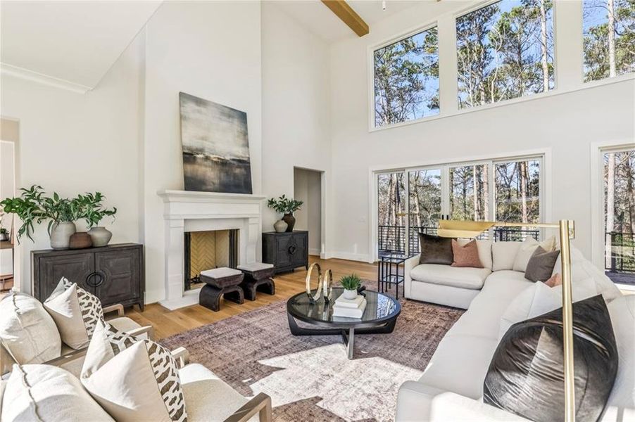 Furnished interior view inside a new home in , Atlanta (Image 7).