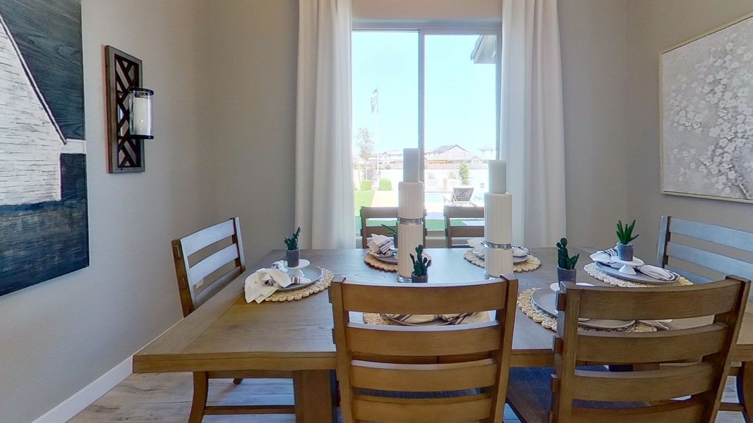 Furnished interior view inside a new home in Arroyo Seco - Hacienda, Buckeye (Image 15).