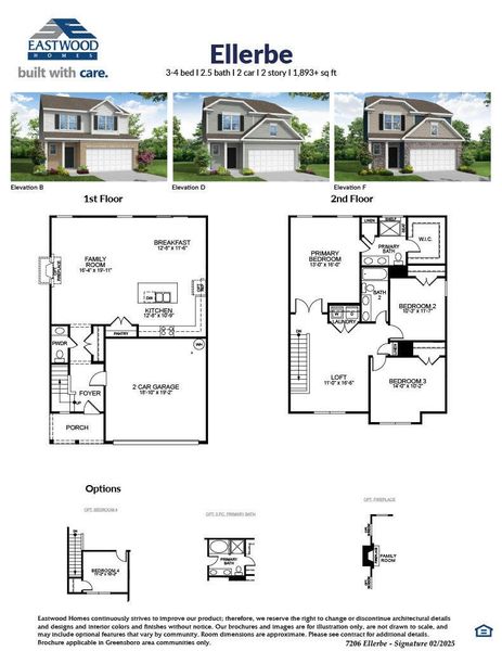2D floor plan layout of this home in Cottages at Piper Village, Trinity, NC (Image 3). 2D floor plan layout of this home in Cottages at Piper Village, Trinity, NC (Image 3).