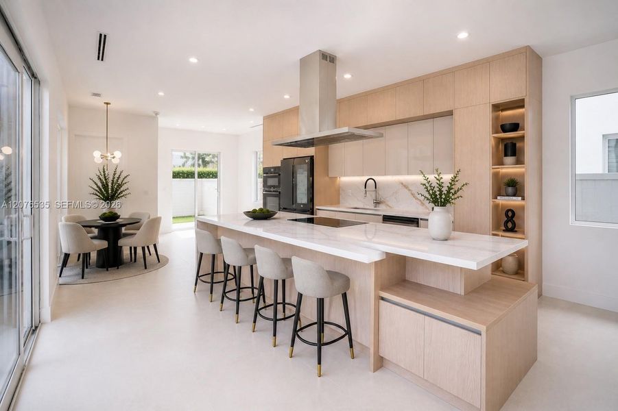 Furnished interior view inside a new home in , Doral (Image 20).