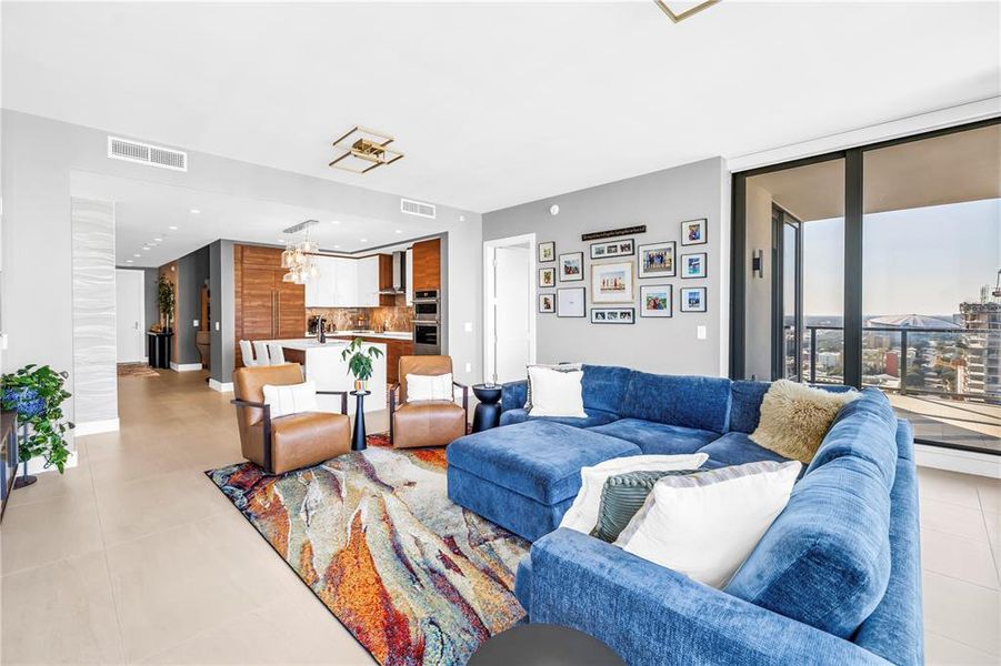 Furnished interior view inside a new home in Saltaire, St. Petersburg (Image 6).