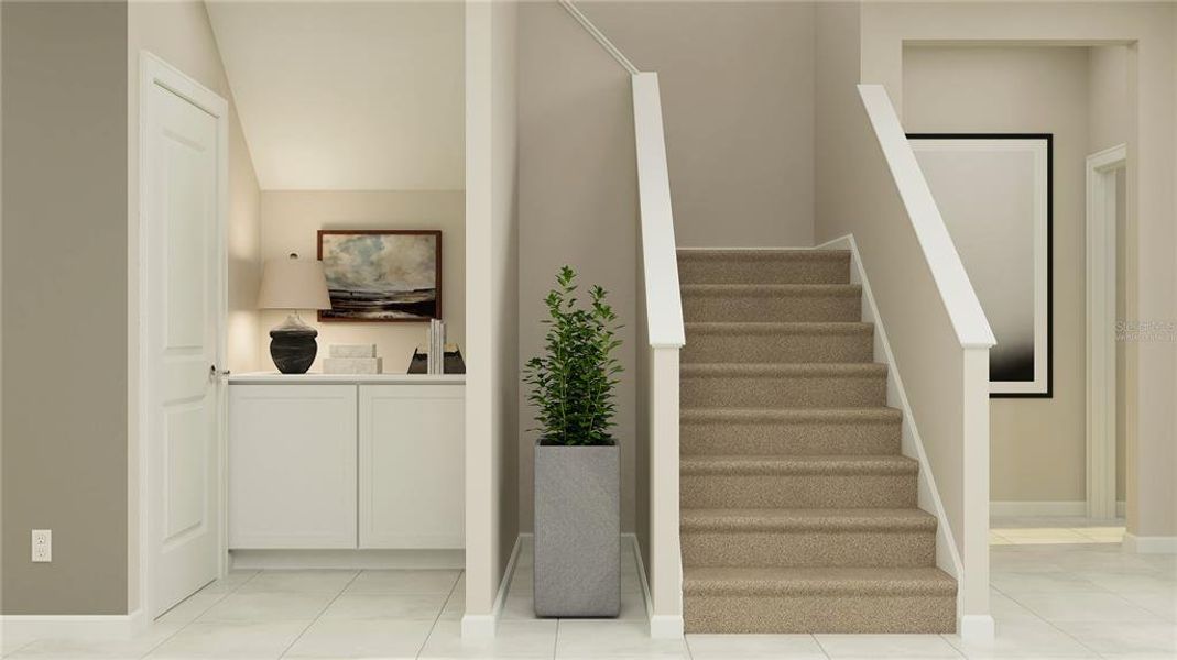 Furnished interior view inside a new home in Waterstone: Estate II Collection, Groveland (Image 5).