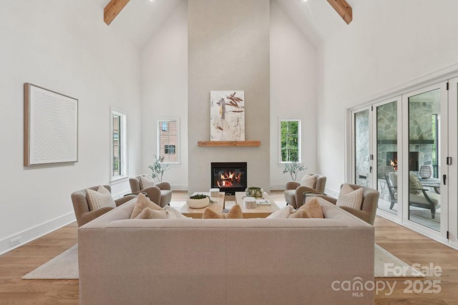 Furnished interior view inside a new home in Cardinal Crest, Weddington (Image 19).