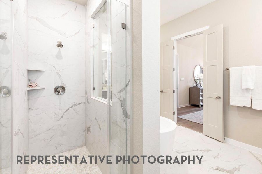 Furnished interior view inside a new home in Santa Rita Ranch, Liberty Hill (Image 9).