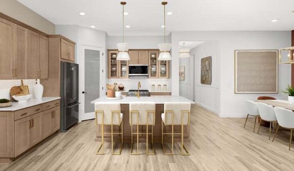 Representative furnished interior of a home built from the Azure by Mattamy Homes in Silverbell Ridge, Tucson (Image 7). Representative furnished interior of a home built from the Azure by Mattamy Homes in Silverbell Ridge, Tucson (Image 7).