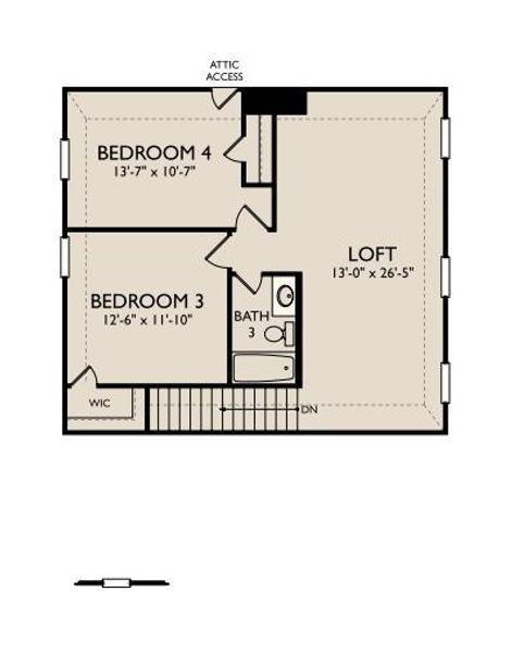 2D floor plan layout of this home in Wildrye, Waller, TX (Image 3).