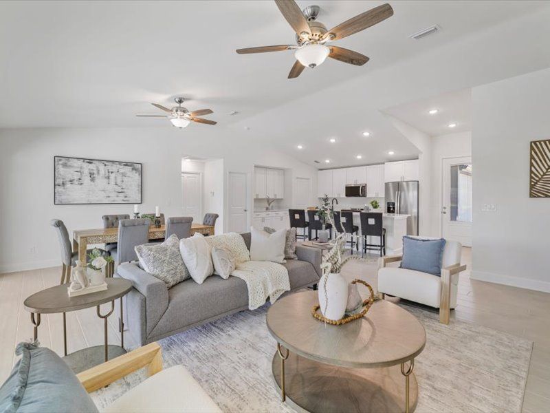 Representative furnished interior of a home built from the The Paradise Cove II by Sunlife Homes LLC in Cape Coral, Cape Coral (Image 13).