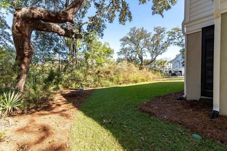 Exterior details and patio area of a home in , James Island (Image 29). Exterior details and patio area of a home in , James Island (Image 29).