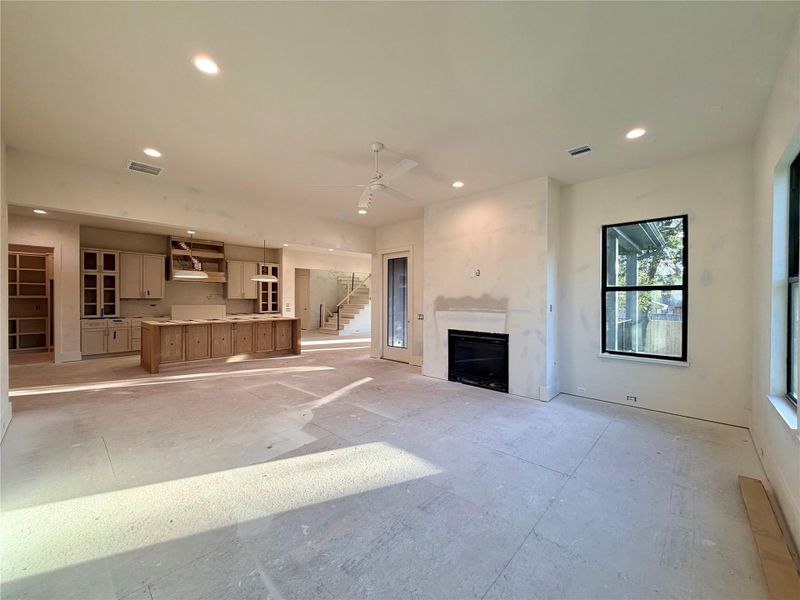 2203 Cheshire - Living Room - Construction Status as of 2/13/2026 2203 Cheshire - Living Room - Construction Status as of 2/13/2026