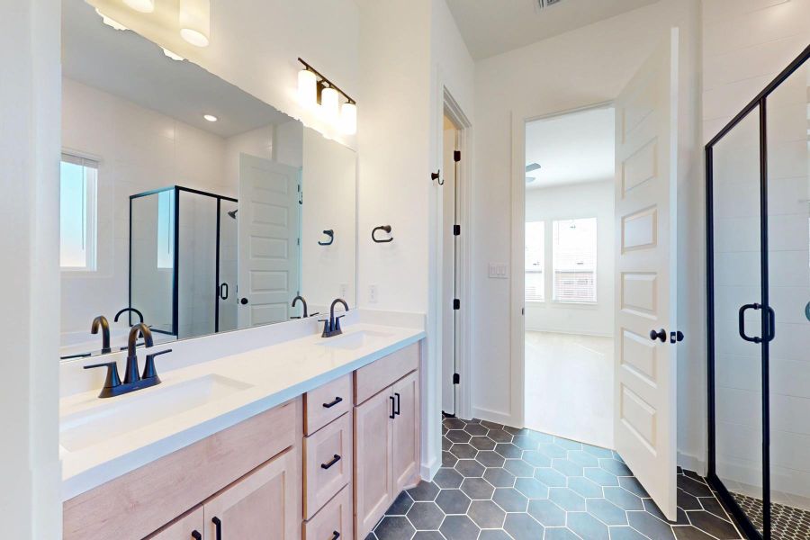 Furnished interior view inside a new home in Heritage, Dripping Springs (Image 14). Furnished interior view inside a new home in Heritage, Dripping Springs (Image 14).