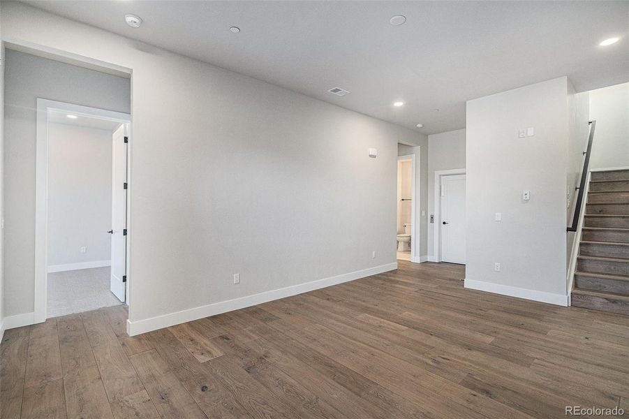 Level 1 2nd living space - Photos for representation only Specific colors, finishes, layout, & appliances for this home may differ.