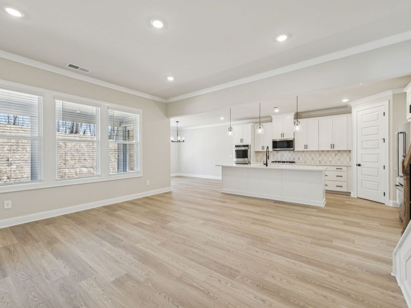 Spacious, unfurnished interior of a new home in Vines at Mill Creek - Legacy Series, Braselton (Image 13). Spacious, unfurnished interior of a new home in Vines at Mill Creek - Legacy Series, Braselton (Image 13).