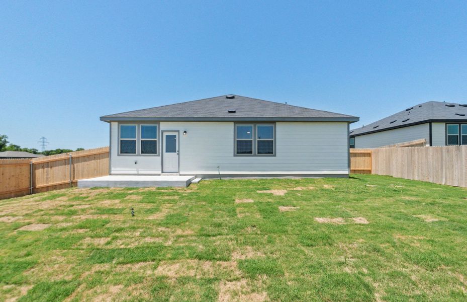 Exterior details and patio area of a home in County View, Temple (Image 17).