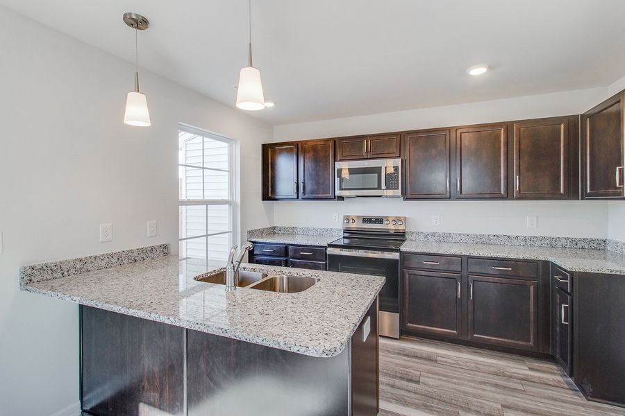 Furnished interior view inside a new home in Astoria, Columbia (Image 7). Furnished interior view inside a new home in Astoria, Columbia (Image 7).