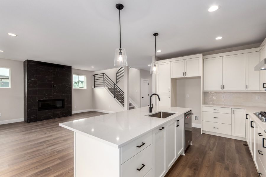 Furnished interior view inside a new home in West Grange, Longmont (Image 12).
