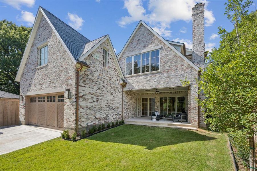 Front exterior of a new home in , University Park, TX, highlighting curb appeal (Image 18). Front exterior of a new home in , University Park, TX, highlighting curb appeal (Image 18).