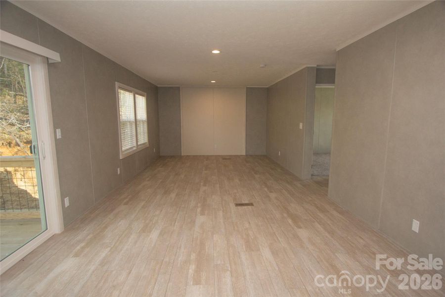 Great Room with Dining Area & deck access