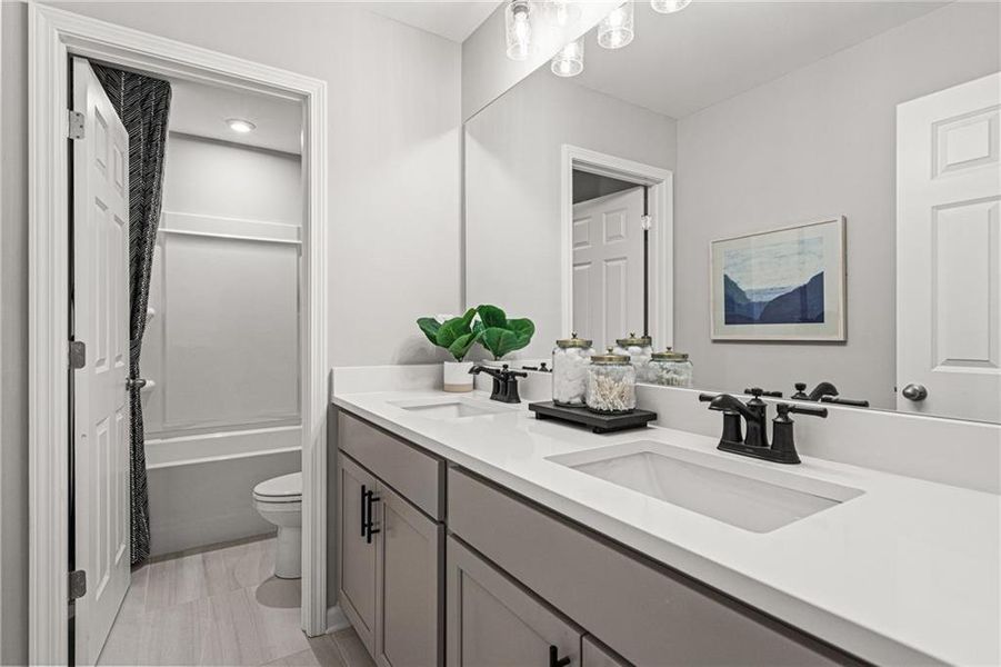 Furnished interior view inside a new home in Fern Hollow, Buford (Image 23).