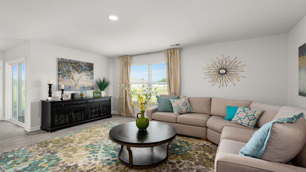 Representative furnished interior of a home built from the KERRY by D.R. Horton in The Meadows at Wildwood Village, Shallotte (Image 17). Representative furnished interior of a home built from the KERRY by D.R. Horton in The Meadows at Wildwood Village, Shallotte (Image 17).