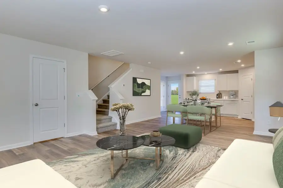 Family Room, Dining Area and Kitchen Family Room, Dining Area and Kitchen