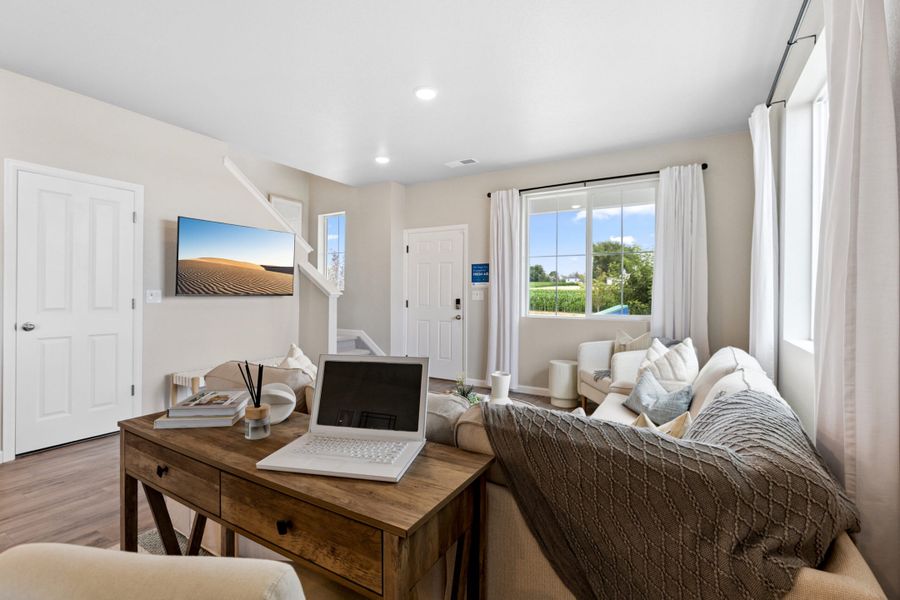 Representative furnished interior of a home built from the Biscayne by Landsea Homes in Spring Valley, Longmont (Image 14). Representative furnished interior of a home built from the Biscayne by Landsea Homes in Spring Valley, Longmont (Image 14).