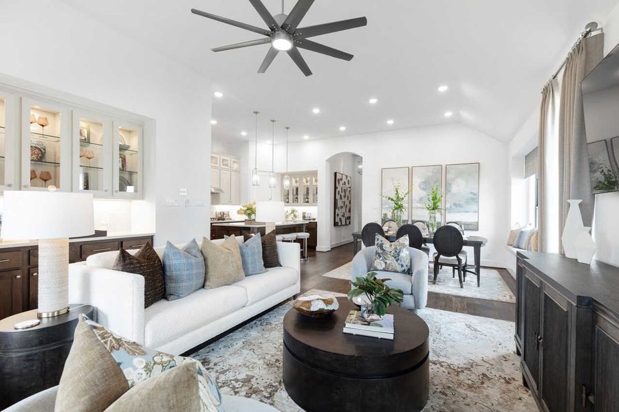 Representative Family Room - some options shown