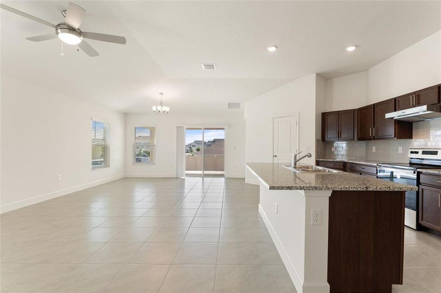 Furnished interior view inside a new home in , Davenport (Image 6).