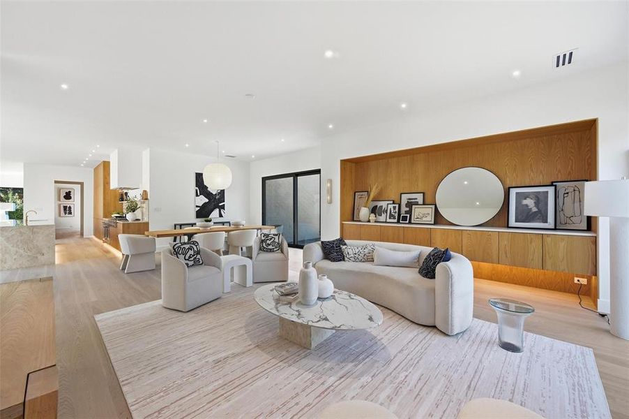 Furnished interior view inside a new home in , Dallas (Image 17).