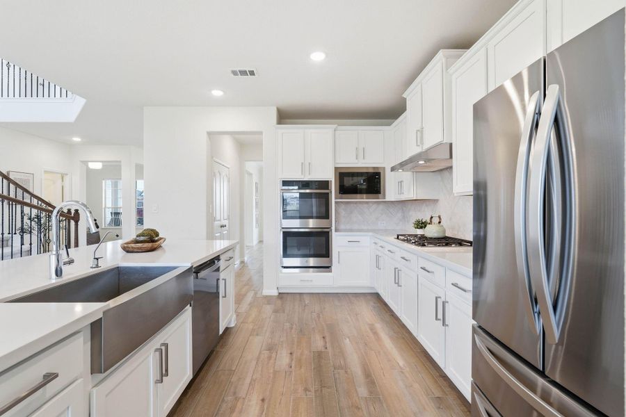 Furnished interior view inside a new home in Waterstone on Lake Conroe, Montgomery (Image 12).