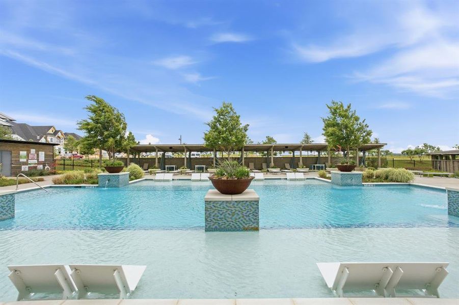 Here's One Of Several Outstanding Community Pools That Offer Both Sunny And Shaded Relaxation Options.