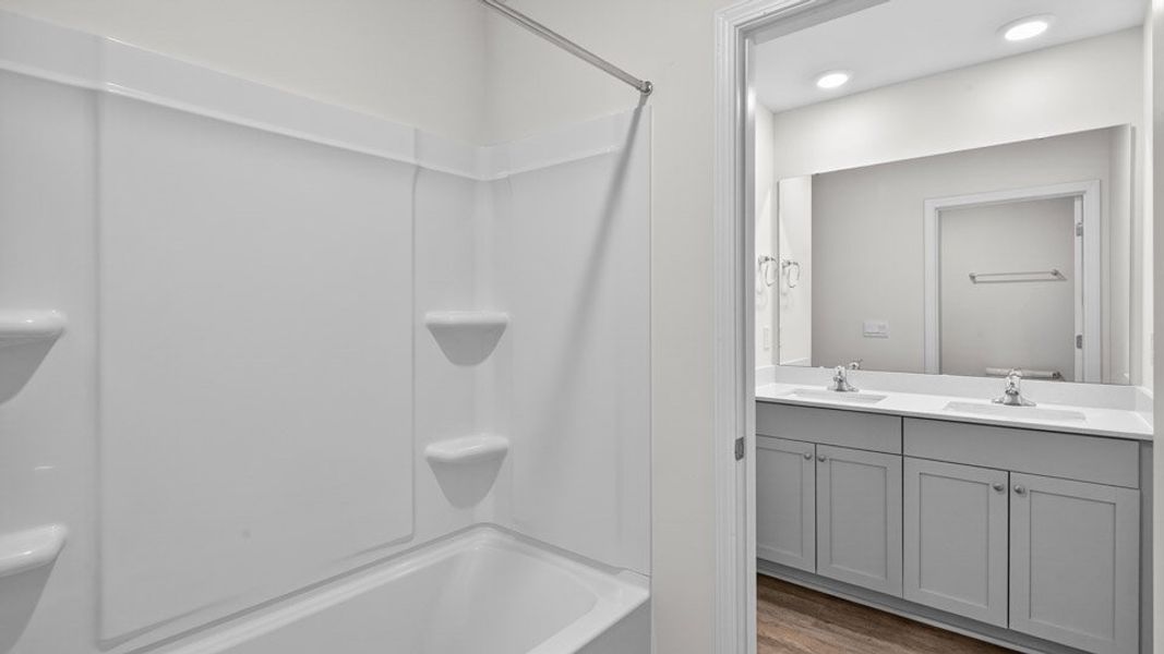 Furnished interior view inside a new home in Olive Branch, Clayton (Image 14). Furnished interior view inside a new home in Olive Branch, Clayton (Image 14).